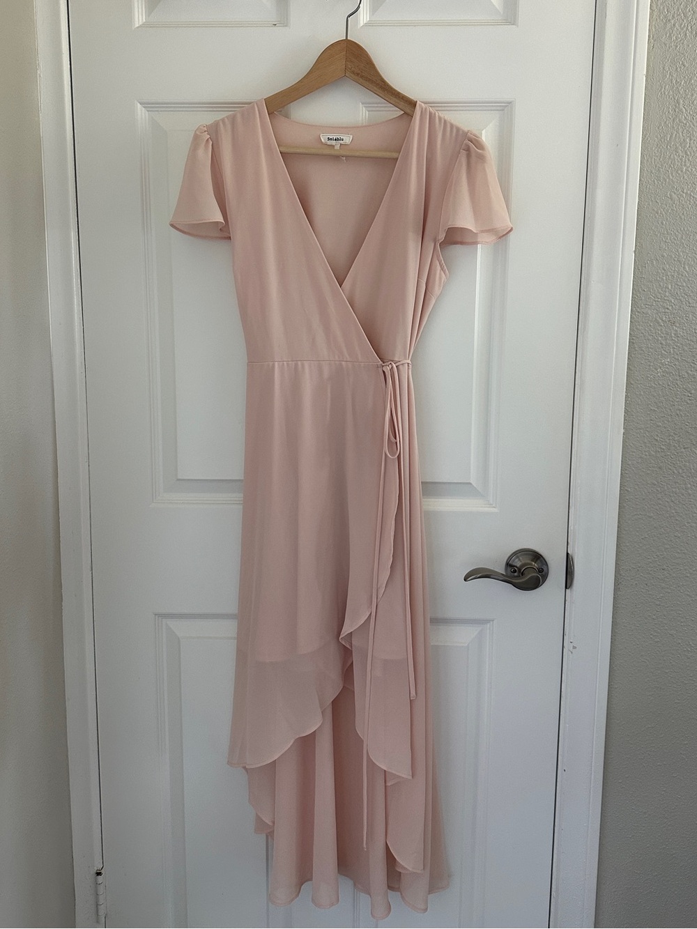 Soieblu Pink Asymmetrical Wrap Dress